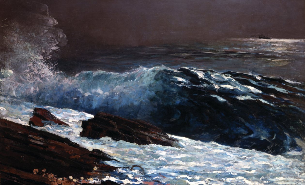 Sollys på kysten av Winslow Homer