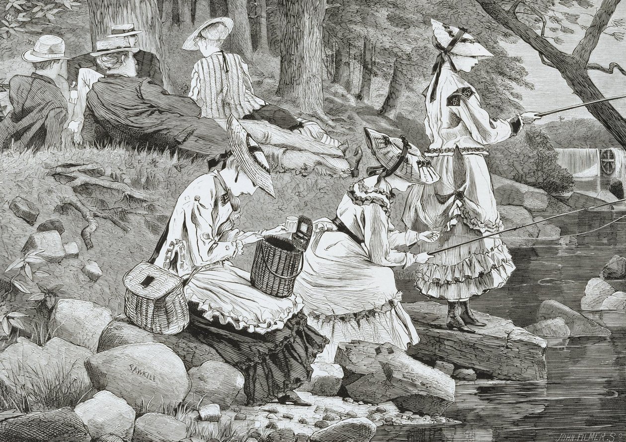 Fiskefesten-- av Winslow Homer