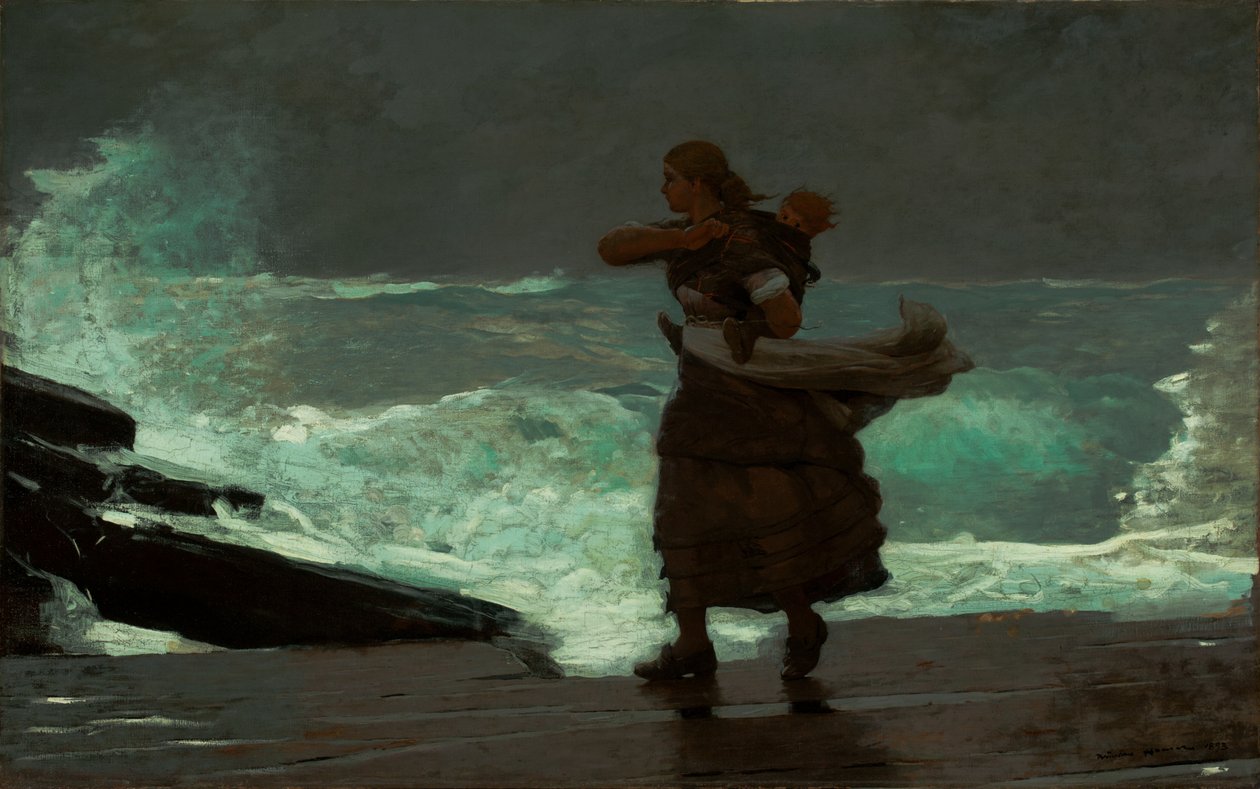 The Gale, 1883-93 av Winslow Homer