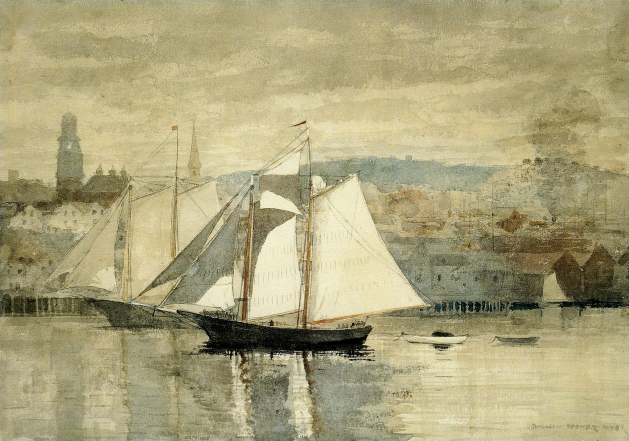 To seilbåter av Winslow Homer