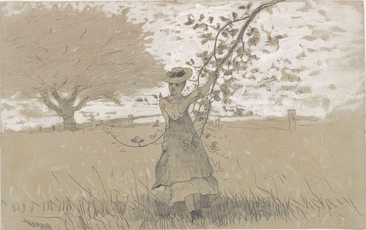 Under Apple Boughs av Winslow Homer