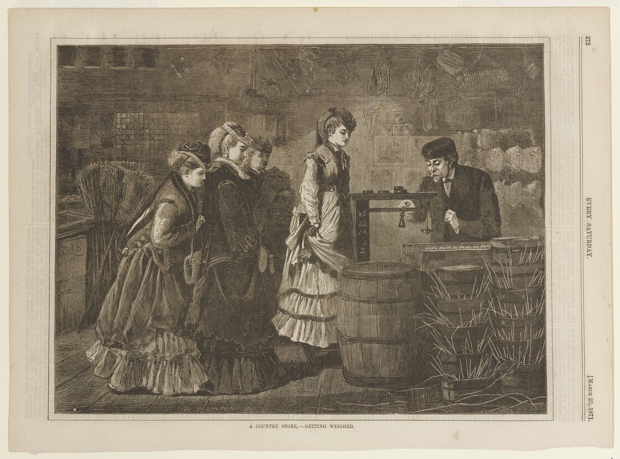 En landhandel - Veiing av Winslow Homer