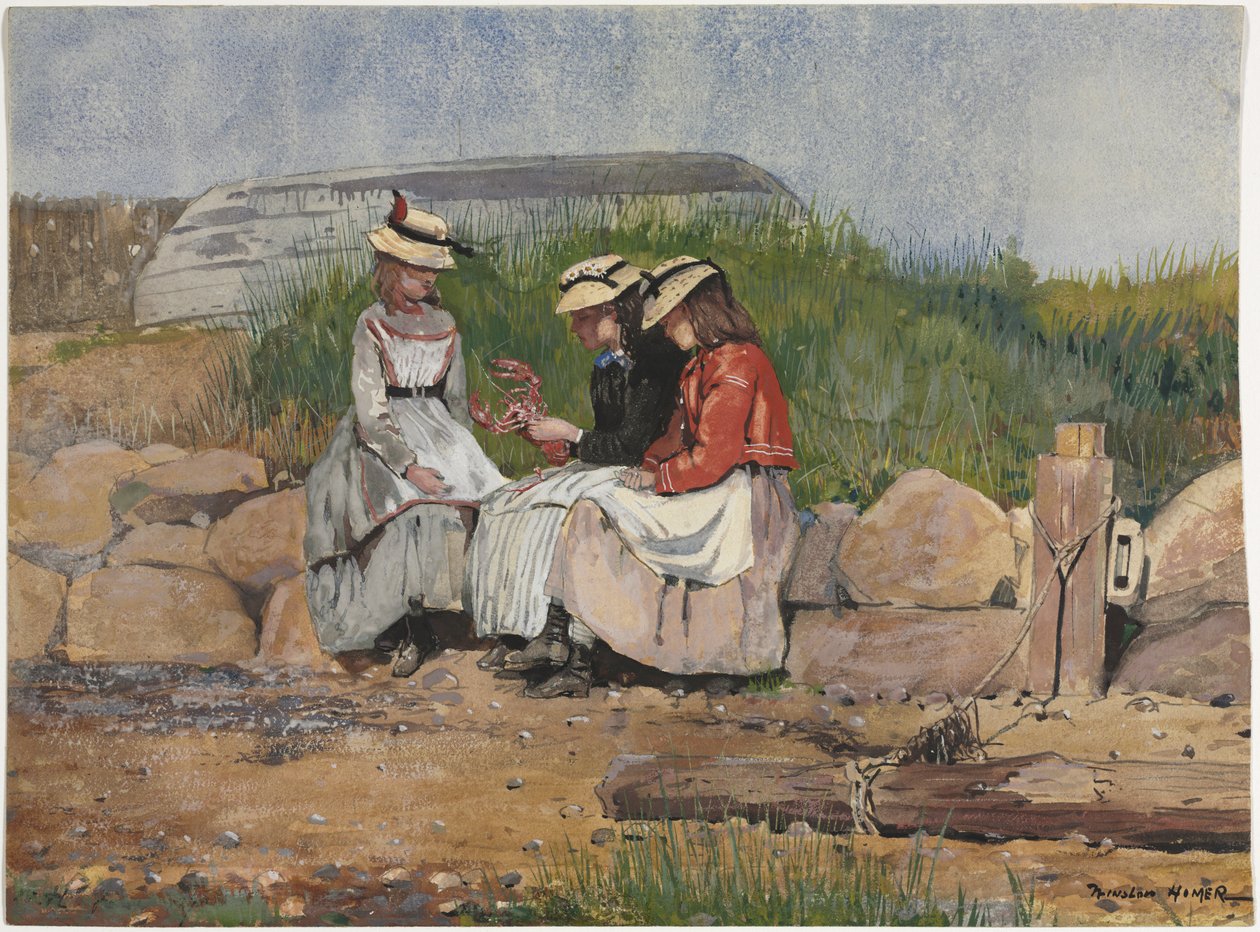 En fiskers datter av Winslow Homer