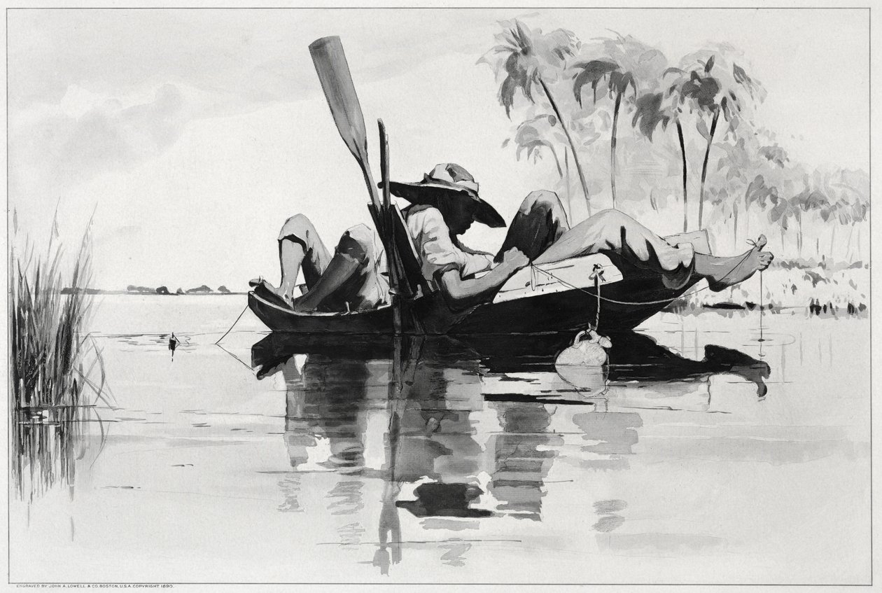 Et fiskefest, 1890. av Winslow Homer