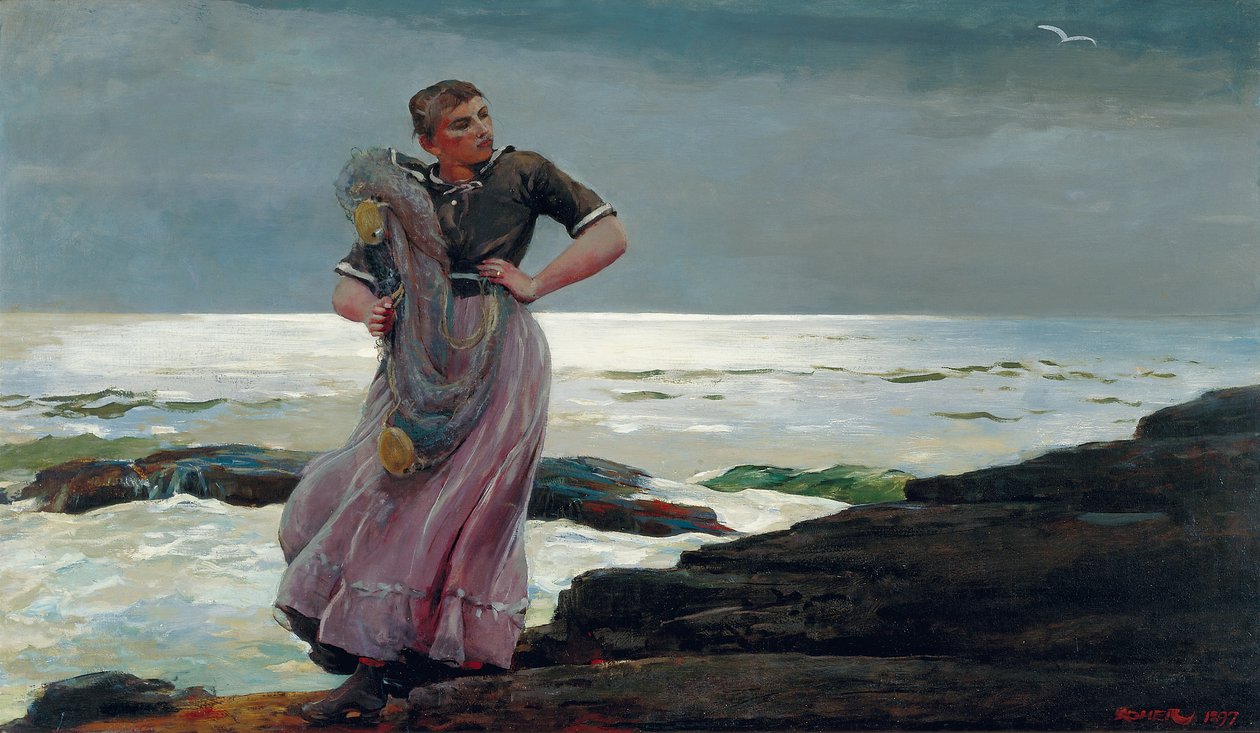 Et lys på havet, 1897 av Winslow Homer