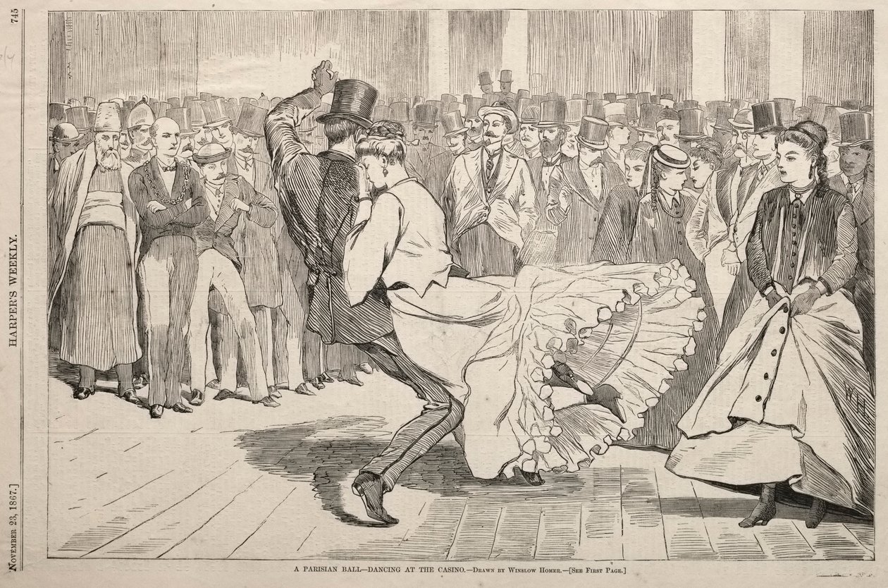 Et parisisk ball - Dans på kasinoet, 1867. av Winslow Homer