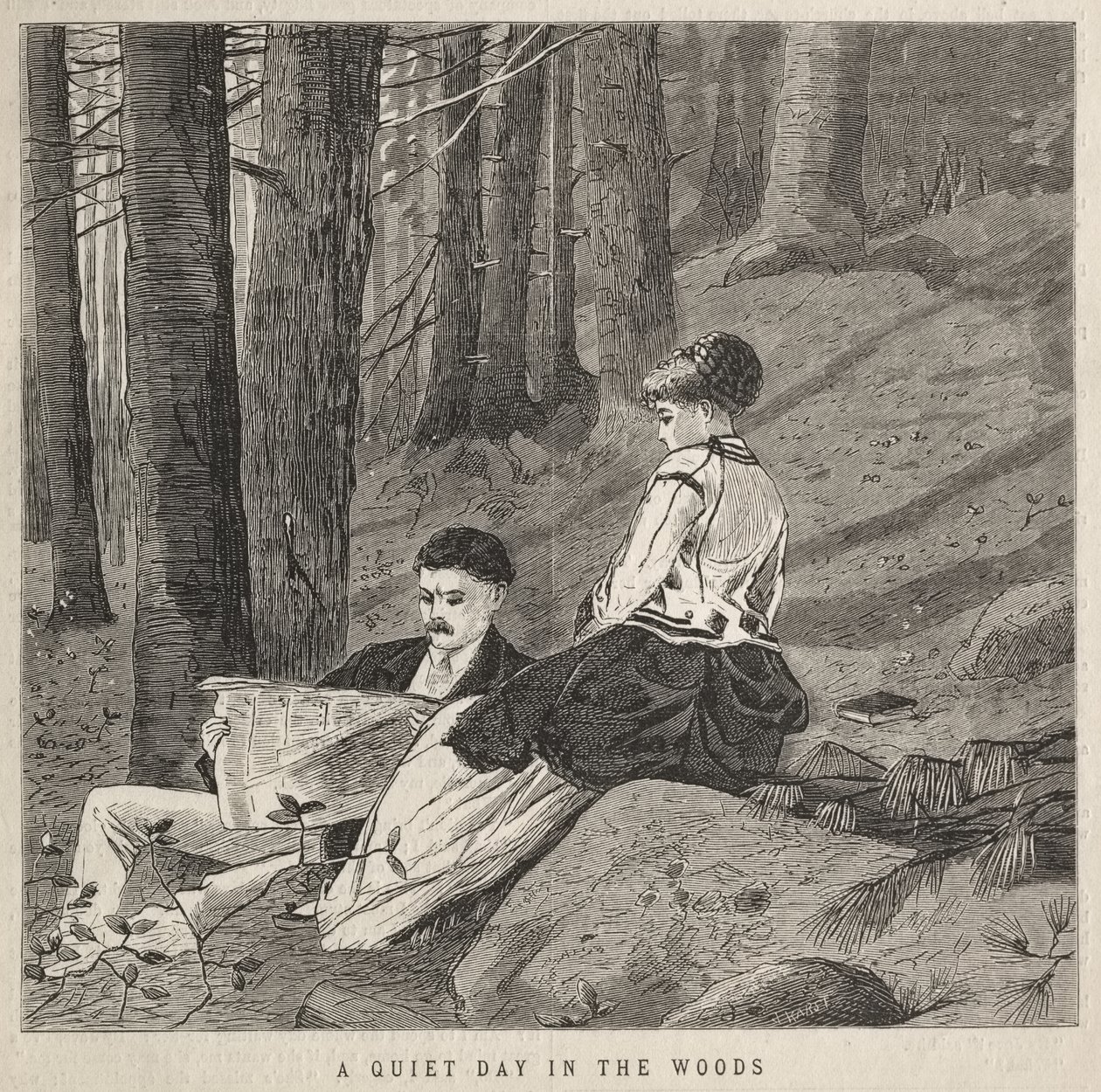 En rolig dag i skogen av Winslow Homer