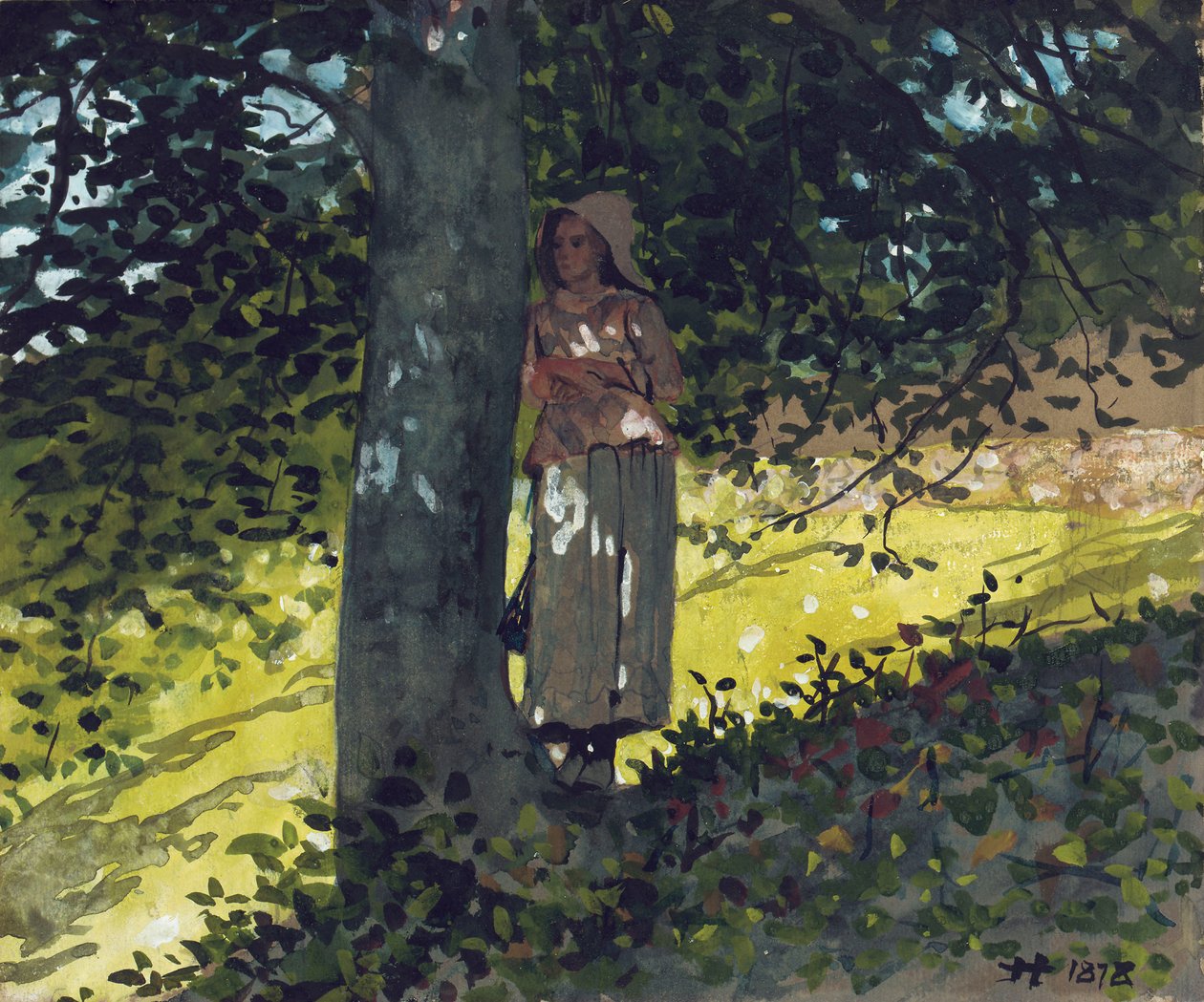 A Shady Spot, Houghton Farm, 1878 av Winslow Homer