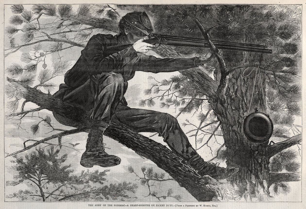 En skarpskytter på vaktposttjeneste av Winslow Homer