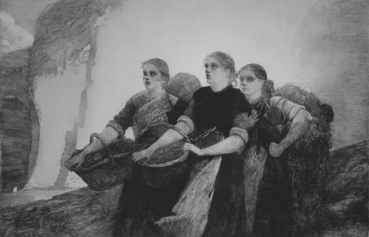 En stemme fra klippene, 1888. av Winslow Homer