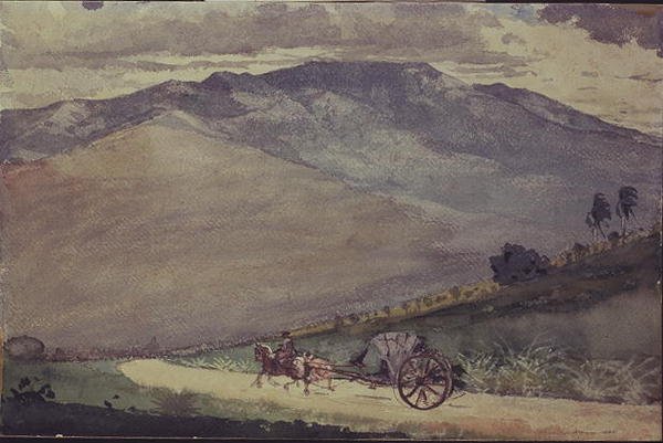 En Volante på en fjellvei, Cuba av Winslow Homer