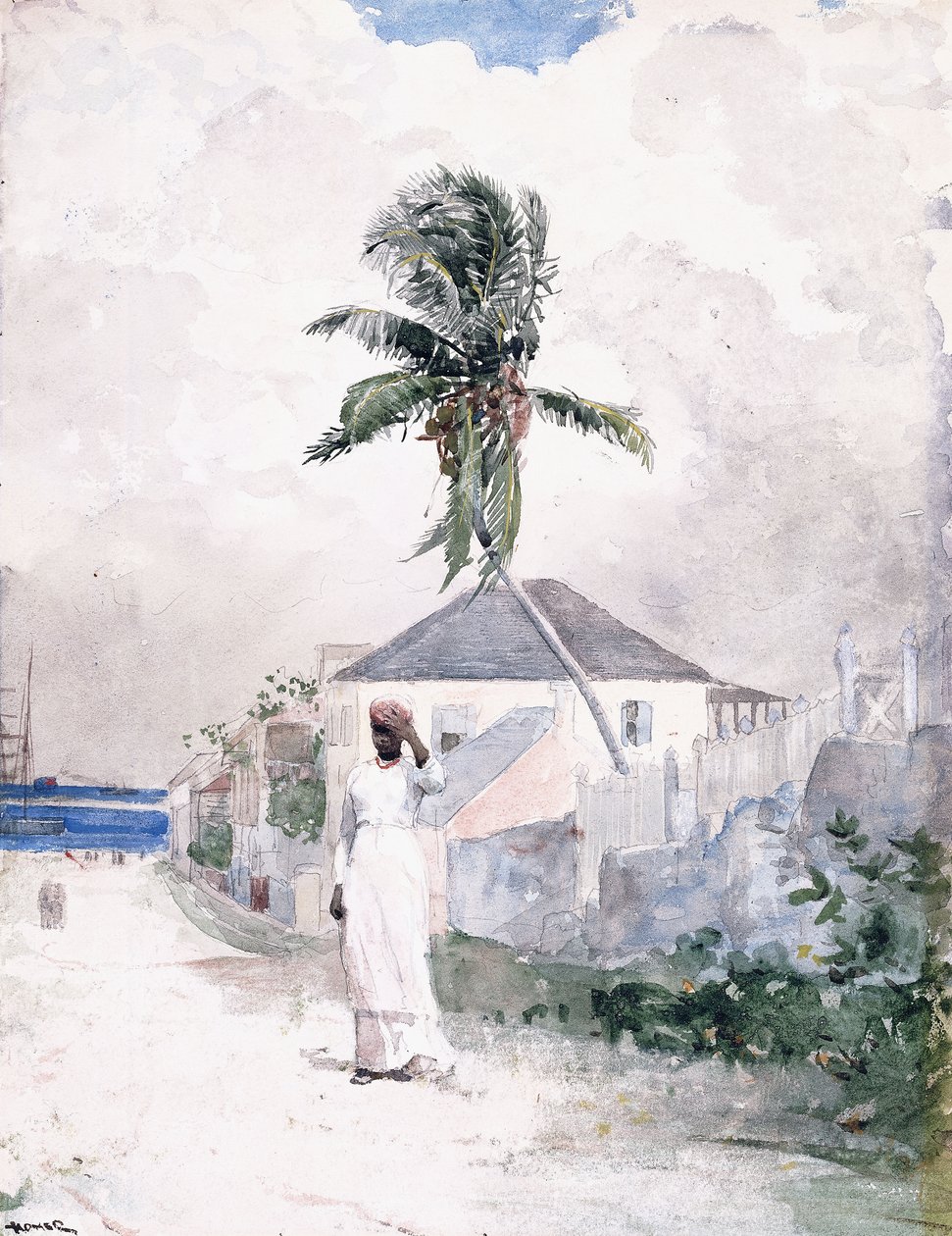 Langs veien, Bahamas, 1885 av Winslow Homer