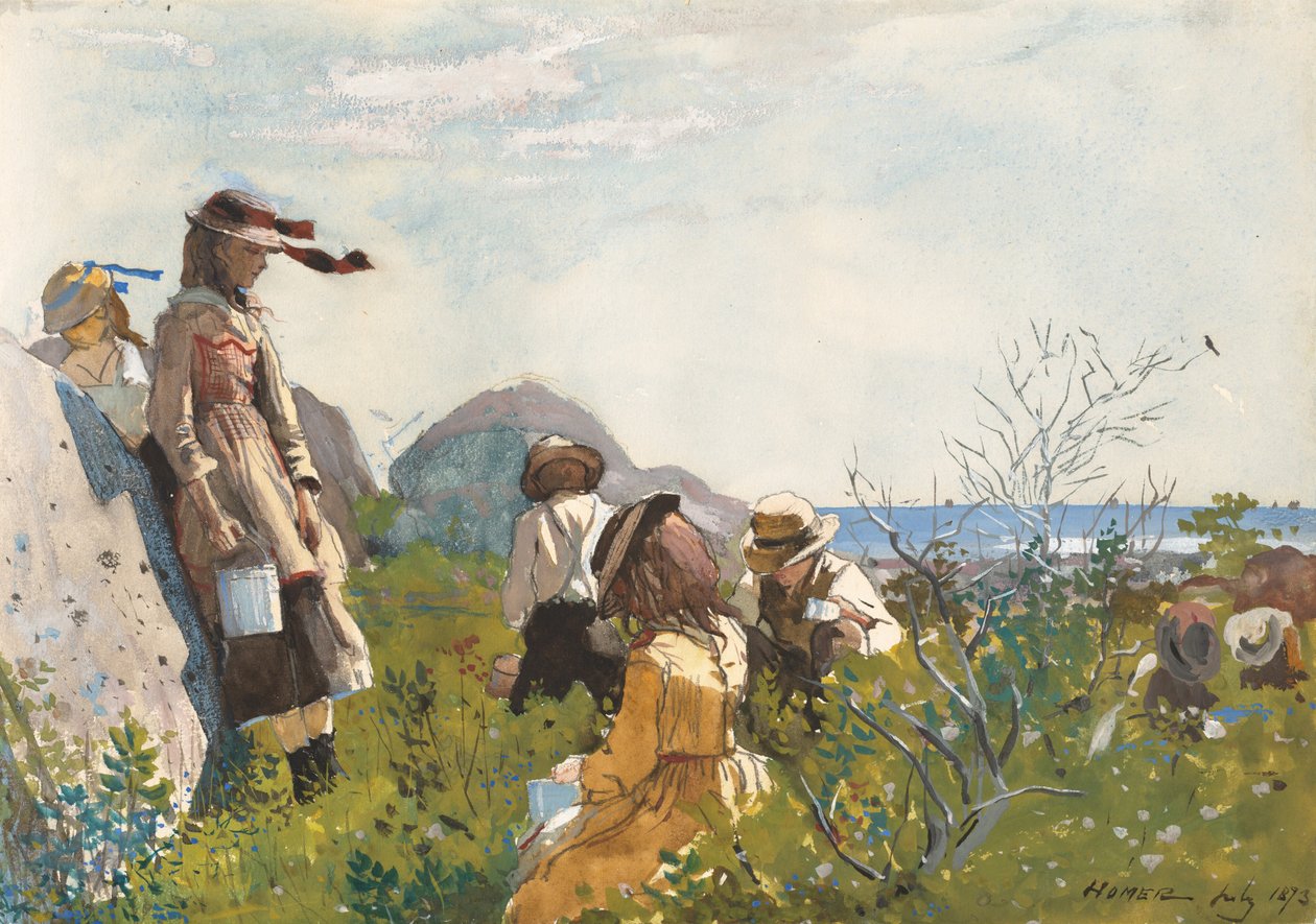 Bærplukkere, 1873. av Winslow Homer