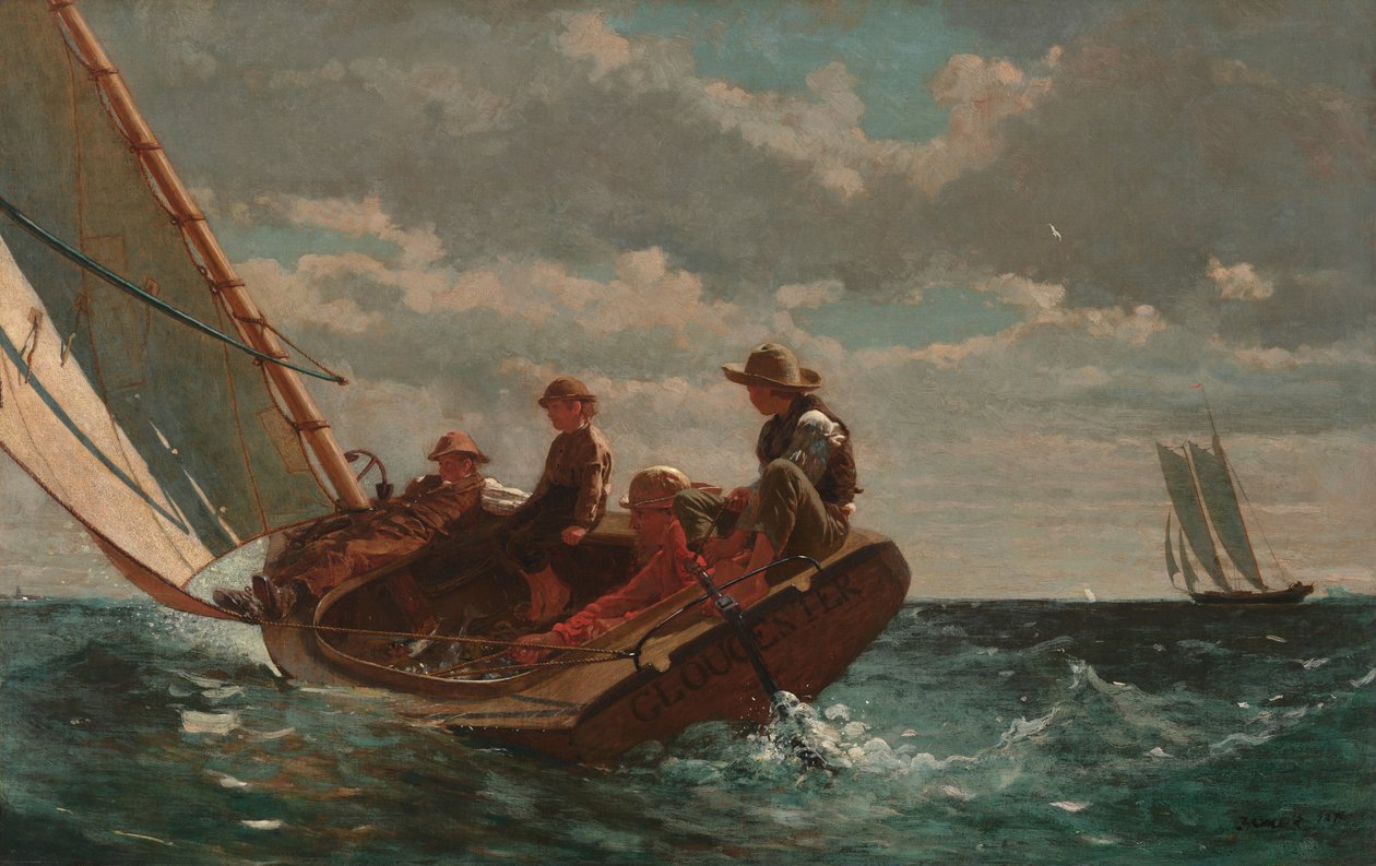 Brisen tar seg opp (en god vind) av Winslow Homer