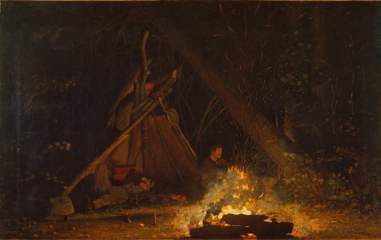 Leirbrann, 1880 av Winslow Homer