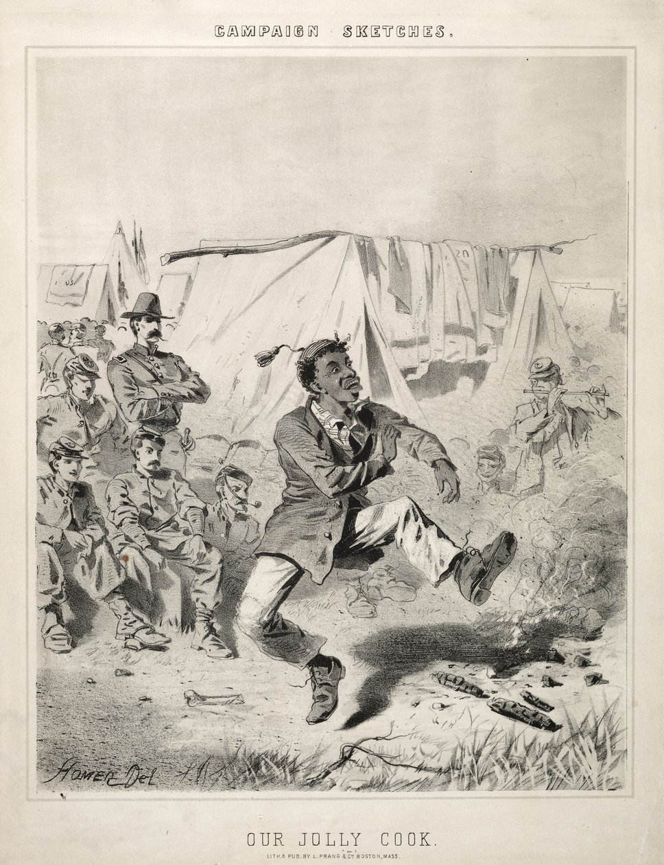 Felttogsskisser: Vår muntre kokk av Winslow Homer