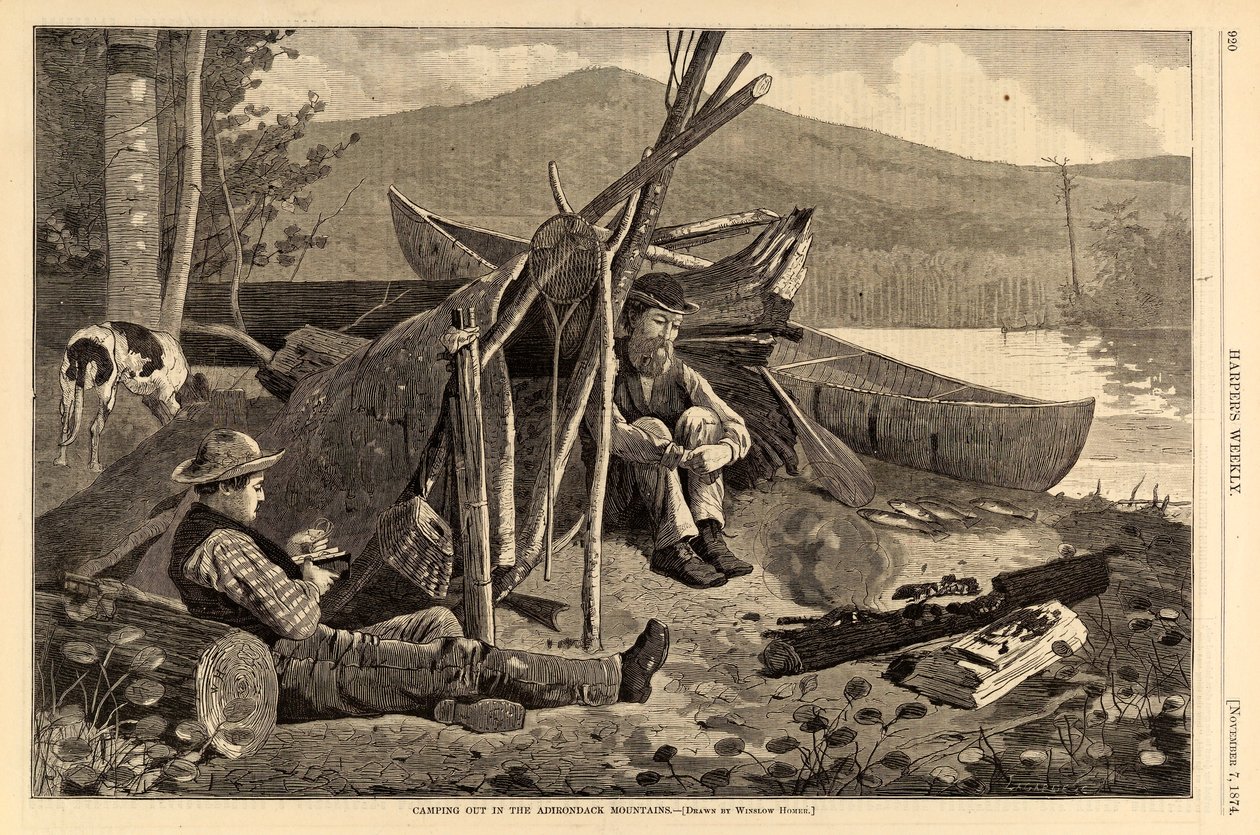 Camping i Adirondack Mountains, fra Harper