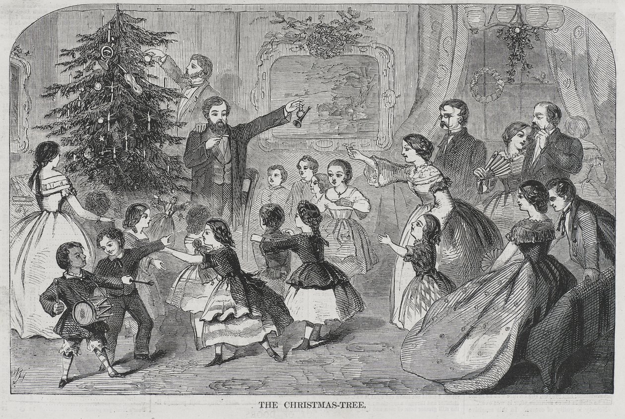 Jul -- Samling av Evergreens Juletreet av Winslow Homer