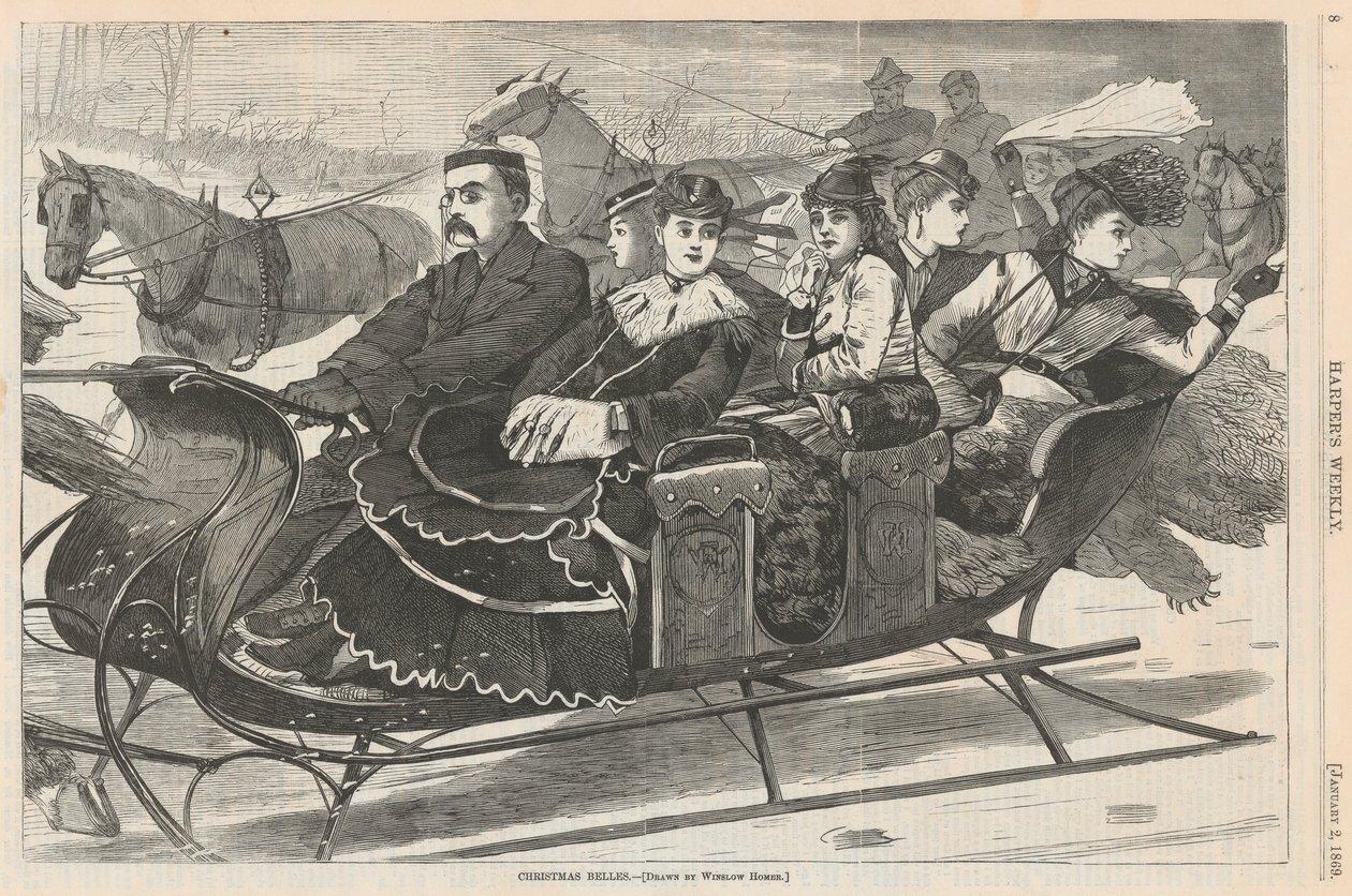 Christmas Belles, fra Harper av Winslow Homer