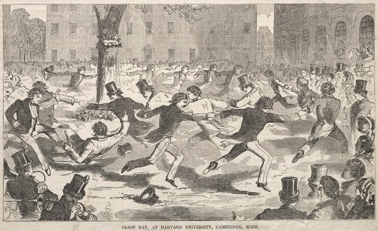 Klassedag, ved Harvard University, Cambridge, Massachusetts, 1858. av Winslow Homer