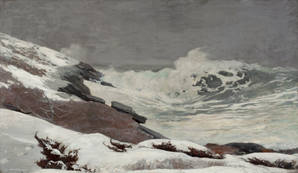 Kyst om vinteren, 1892 av Winslow Homer