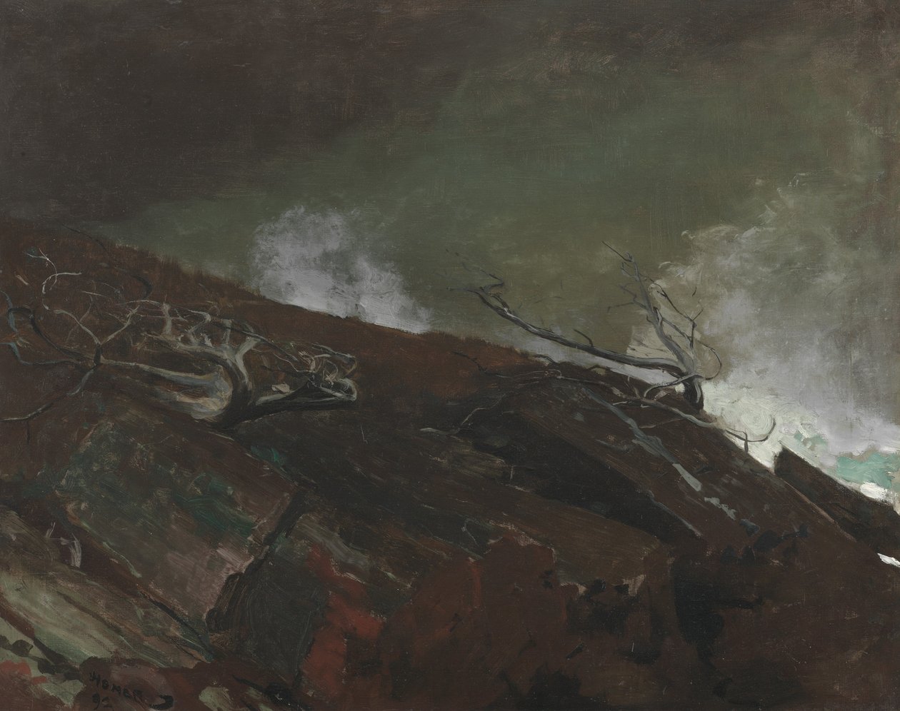 Kysten av Maine, 1893 av Winslow Homer