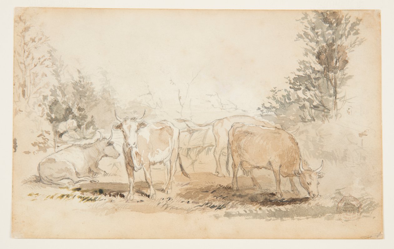 Kyr på beite av Winslow Homer