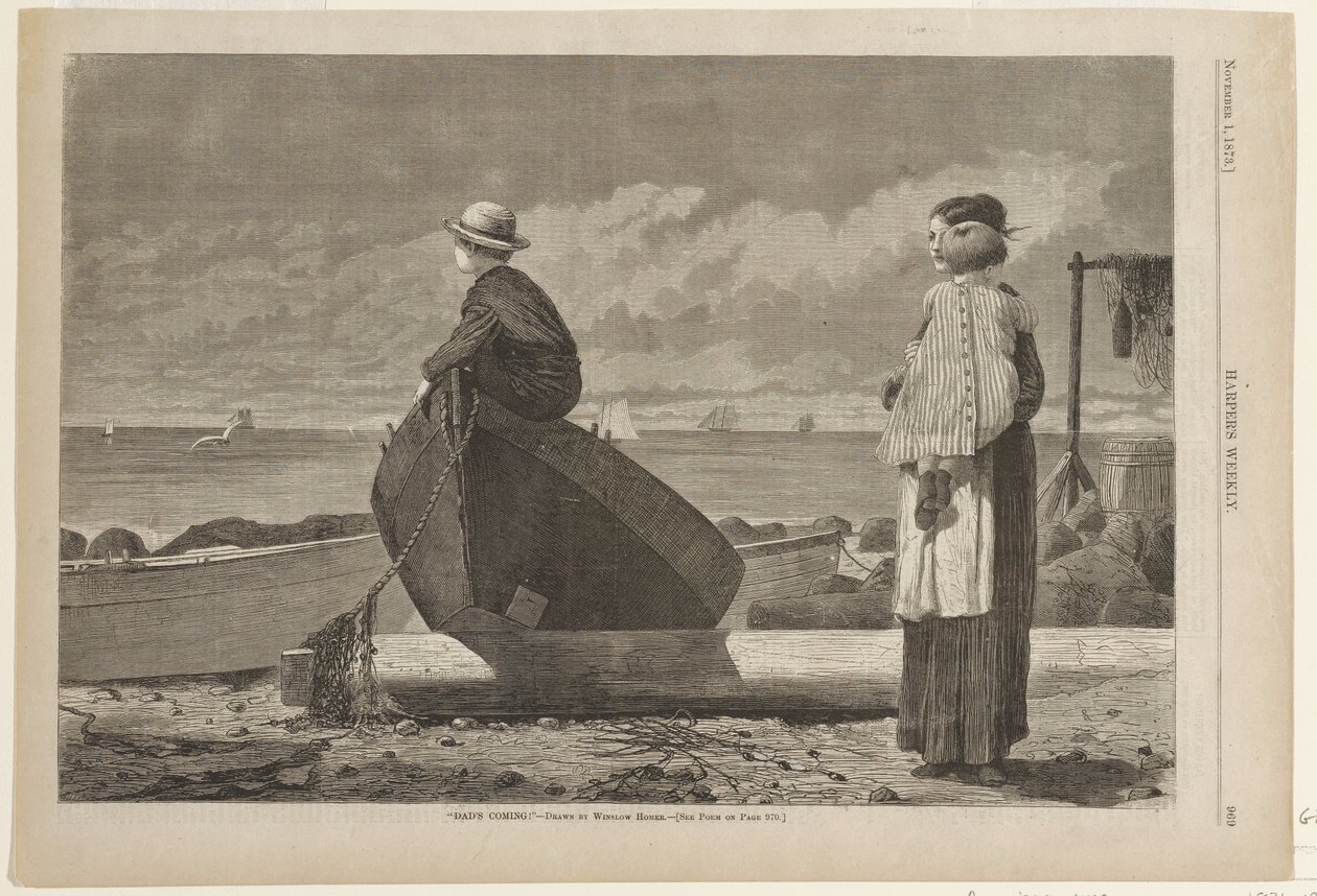 Pappa kommer av Winslow Homer
