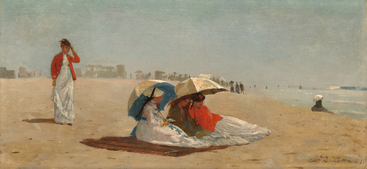 East Hampton Beach, Long Island av Winslow Homer
