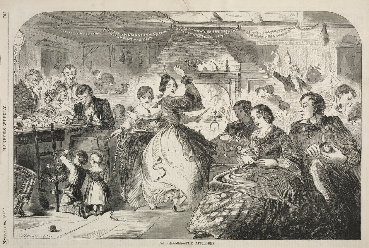 Høstleker - eplefesten av Winslow Homer