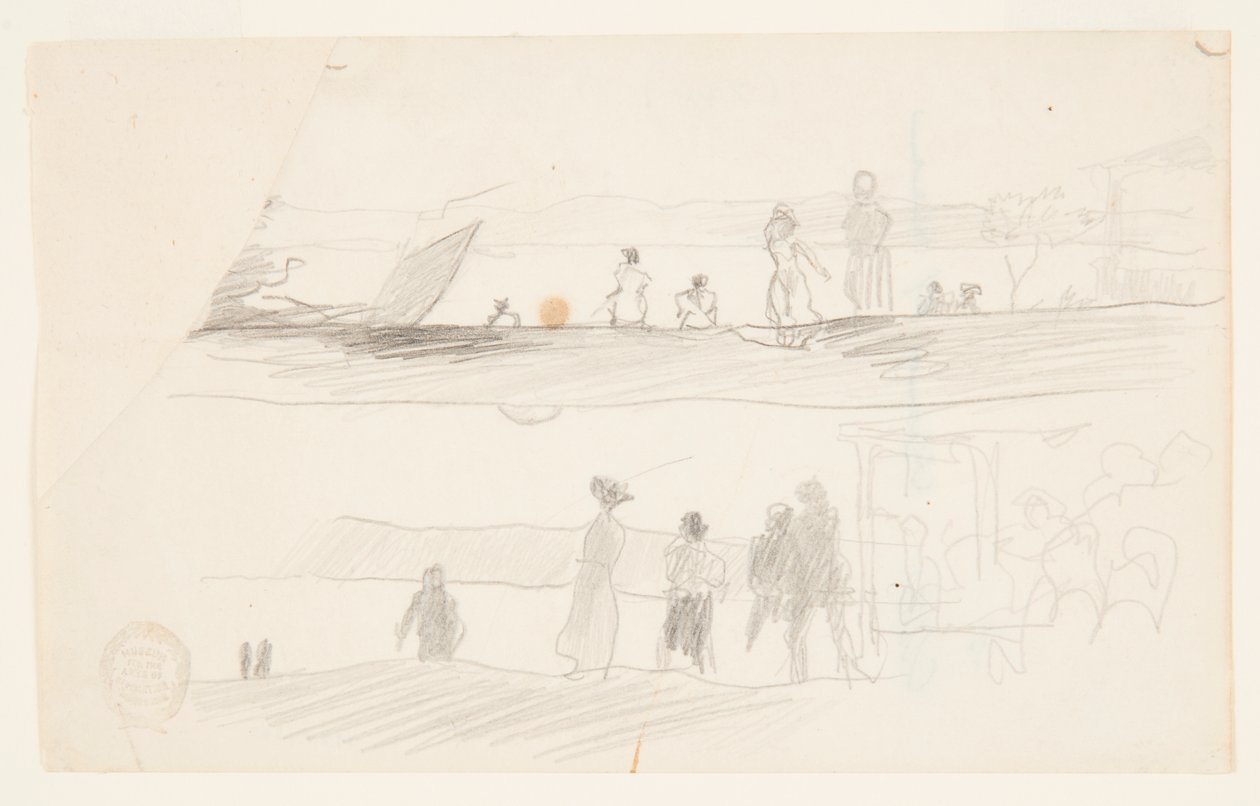 Figurer som ser mot en bukt av Winslow Homer