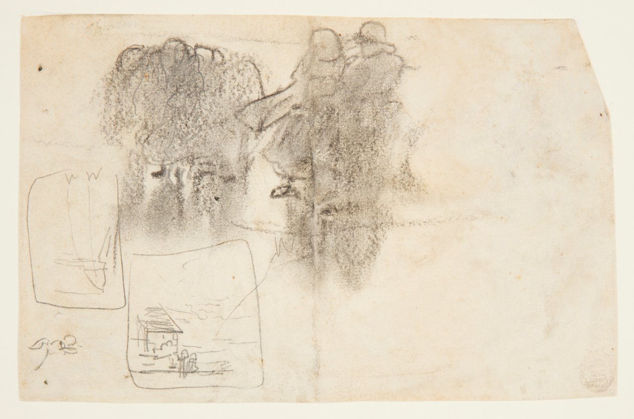 Figurer i Lee of Building with Ocean Beyond, Cullercoats, England av Winslow Homer