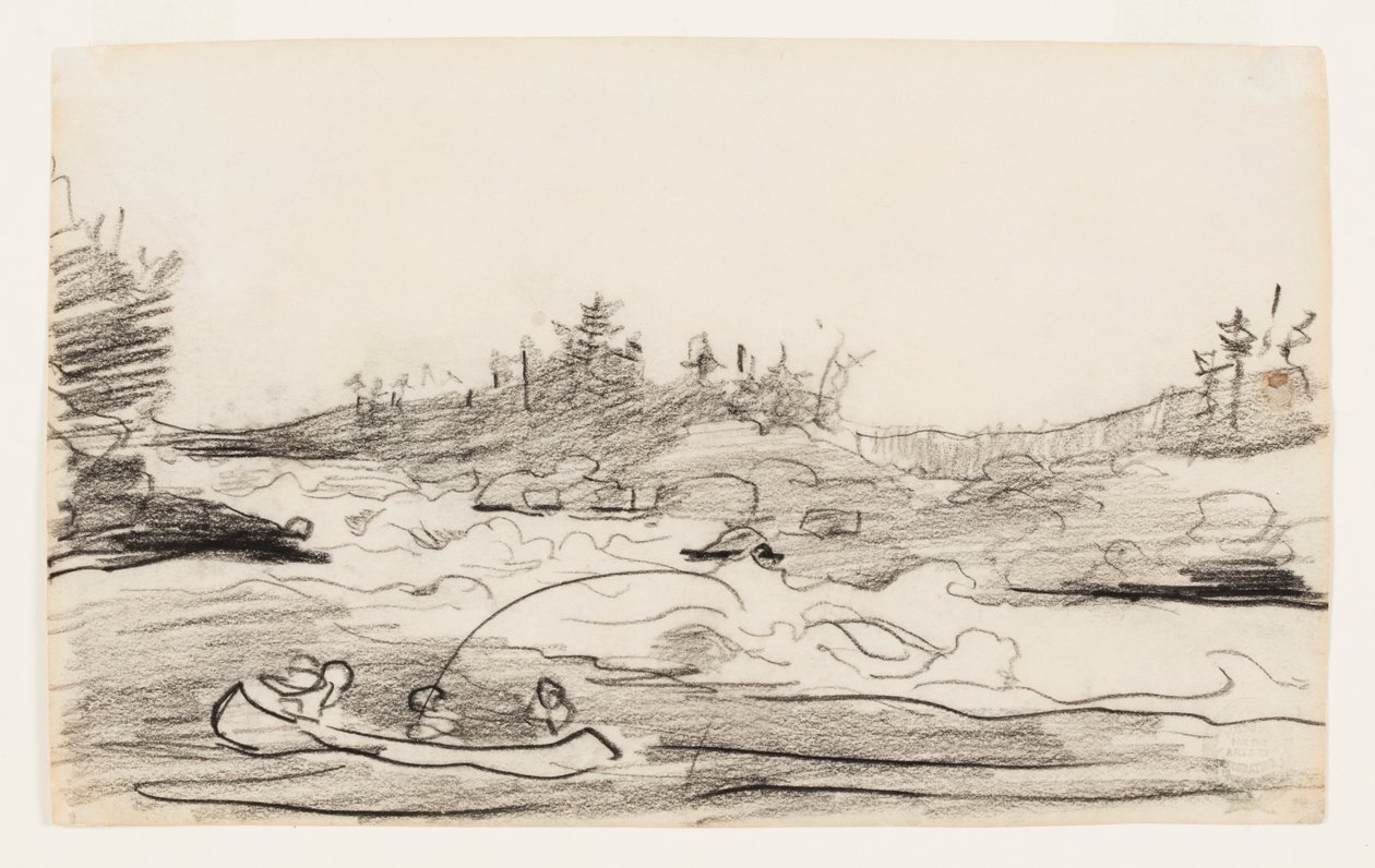 Fiskere i Rapids av Winslow Homer