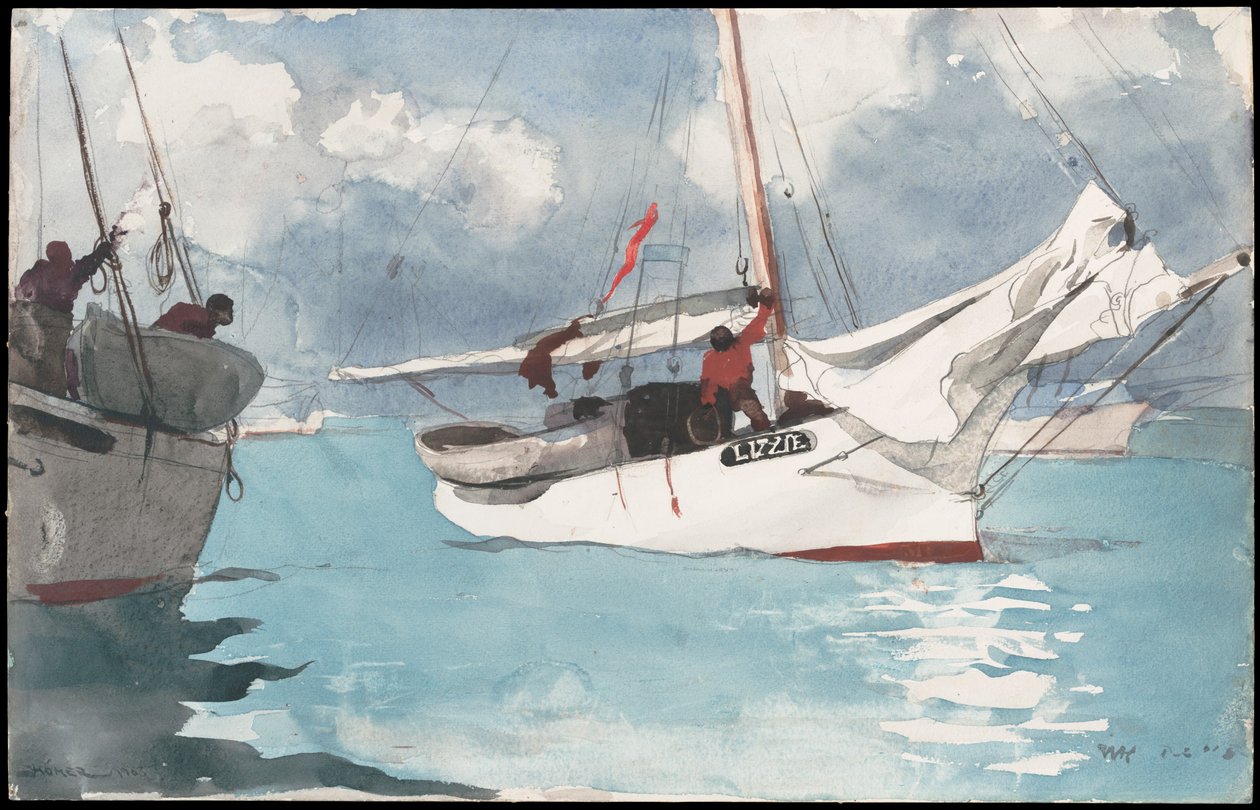 Fiskebåter, Key West av Winslow Homer
