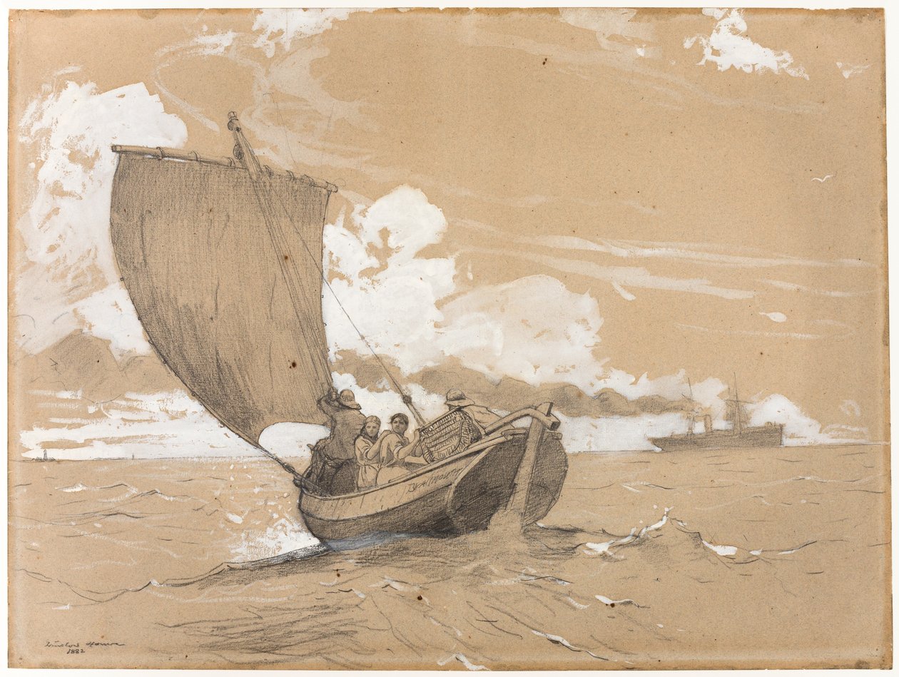 Fiske utenfor Scarborough av Winslow Homer