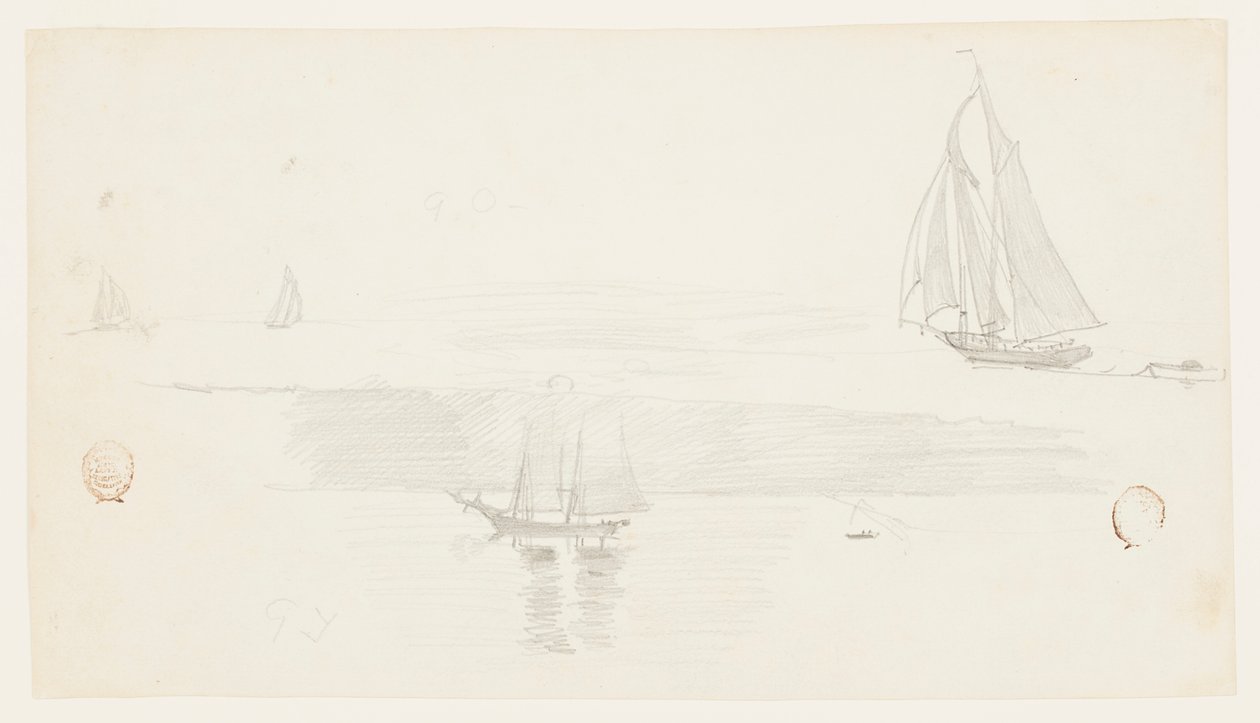 Fire skonnere av Winslow Homer