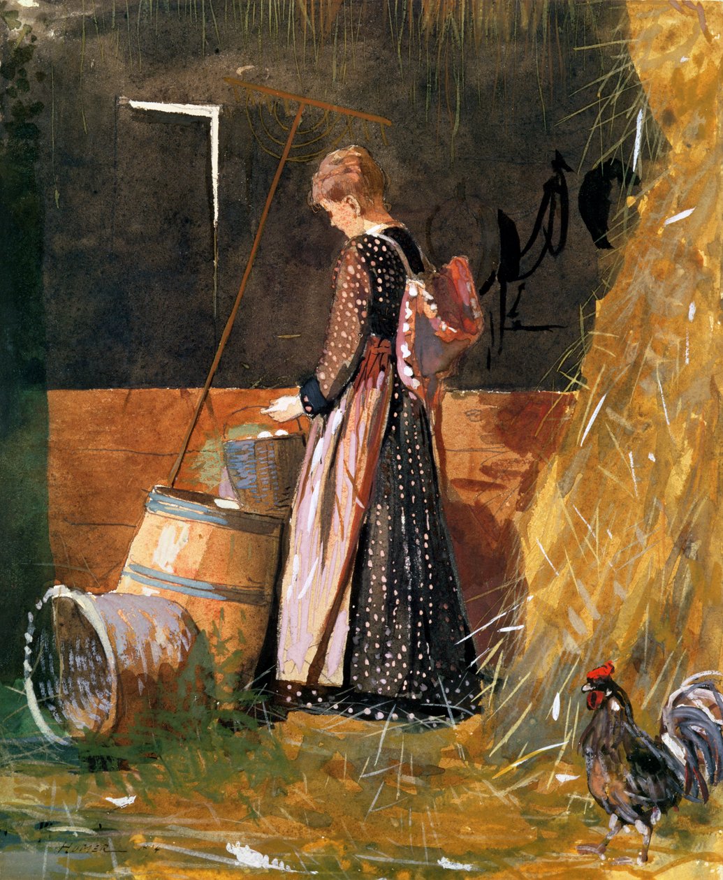 Ferske egg, 1874 av Winslow Homer