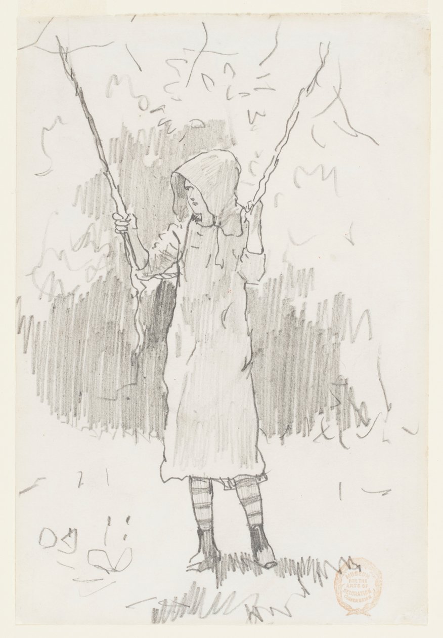 Jente på huske av Winslow Homer