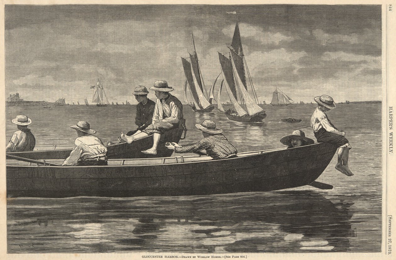 Gloucester Harbor, fra Harper av Winslow Homer