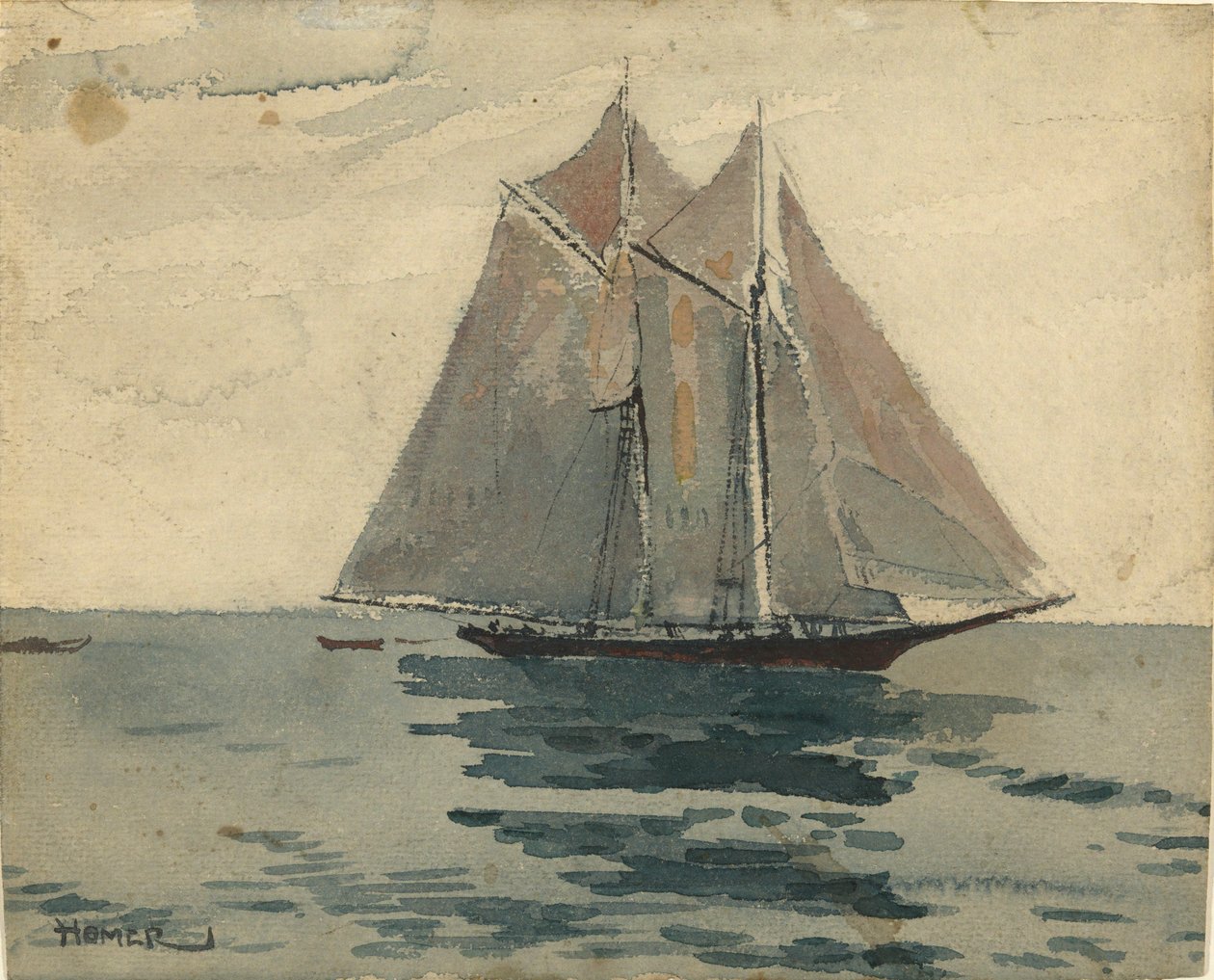 Gloucester Schooner av Winslow Homer