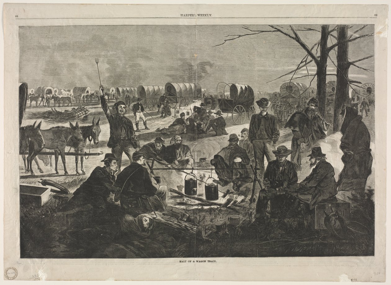 Vognkolonnens stopp av Winslow Homer