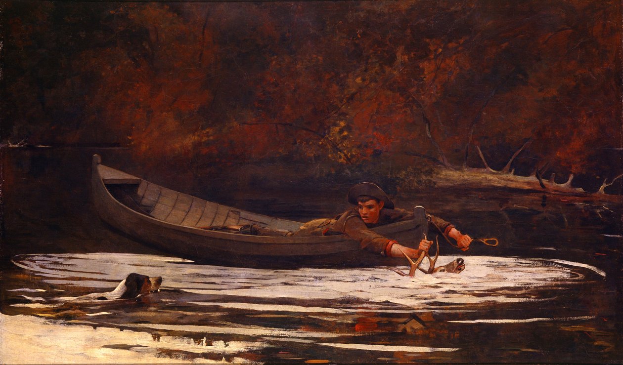 Hunder og jeger av Winslow Homer