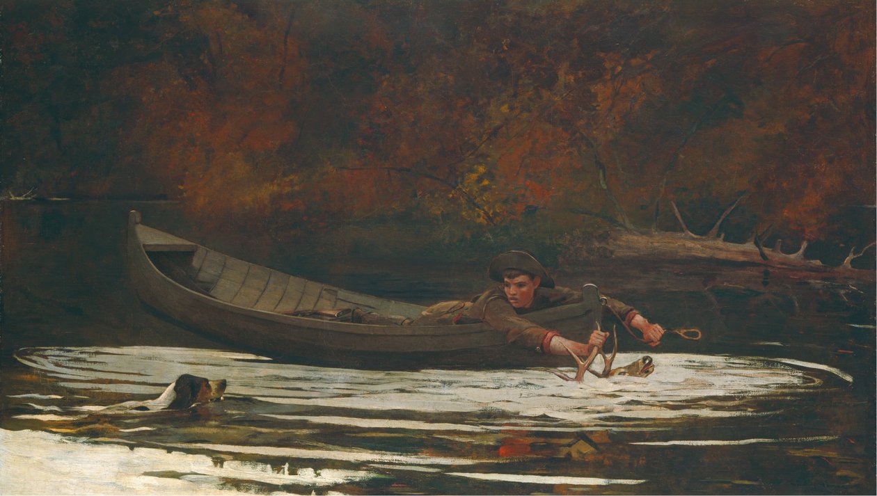 Hund og jeger, 1892. av Winslow Homer