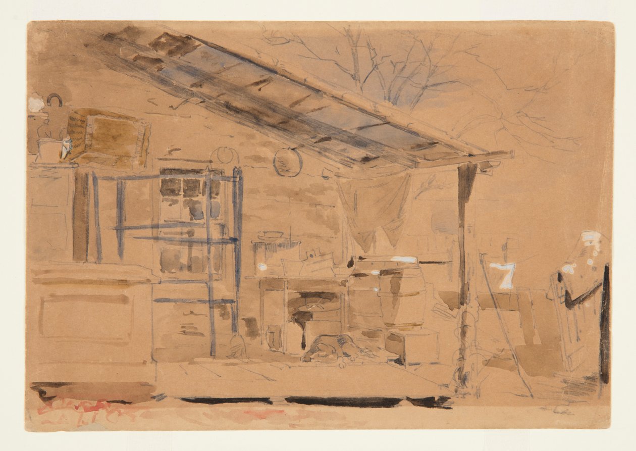 Hus med veranda av Winslow Homer