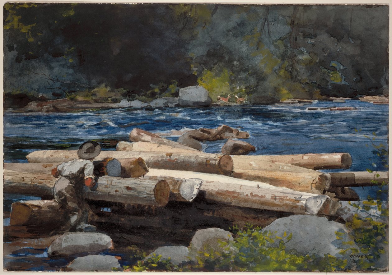 Hudsonelven av Winslow Homer
