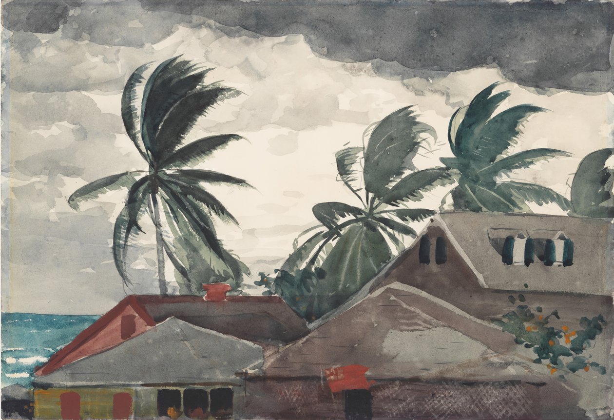 Orkanen, Bahamas, 1898. av Winslow Homer