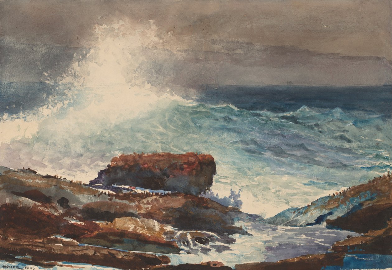 Incoming Tide, Scarboro, Maine, 1883. av Winslow Homer