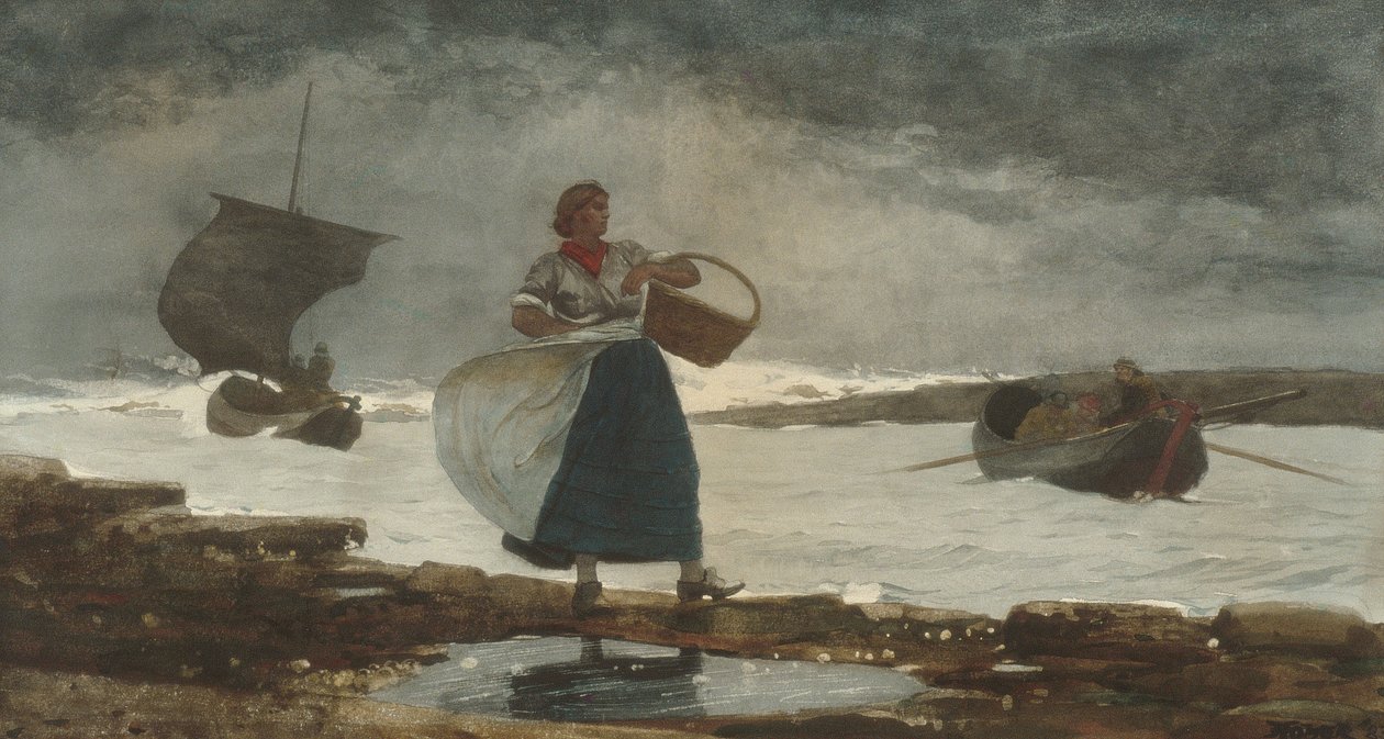 Inne i baren av Winslow Homer