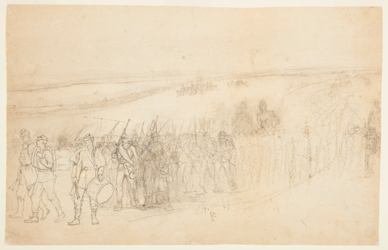 marsjerende infanterikolonne av Winslow Homer