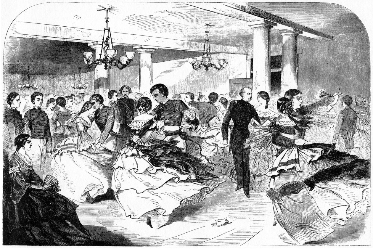 Militærakademiet, The Hop, Cozzens Hotel, 1859. av Winslow Homer